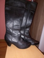 Kozaki Caprice 38,5 5,5 skóra naturalna klasyczne jak nowe