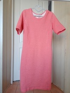 sukienka midi 40 L liberty woman różowa elastyczna