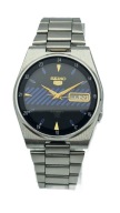 STALOWY MĘSKI ZEGAREK SEIKO 5 AUTOMATIC 17J LATA 80-TE - Z PUDEŁKIEM