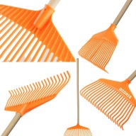 GRABIE OGRODOWE DO LIŚCI DO TRAWY PLASTIKOWE WACHLARZOWE TRZONEK 21 ZĘBÓW