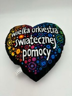 1. Poduszka dekoracyjna serce WOŚP 100%