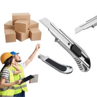 NÓŻ DO TAPET METALOWY 18MM OSTRZE ŁAMANE TAPICERSKI TAPECIAK