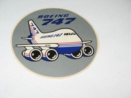 Samolot BOEING 747 naklejka z PRL