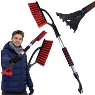 DŁUGA SZCZOTKA STROBACZKA ALUMINIOWA MIĘKKI UCHWYT DO SUV BUS TIR AUTA 75CM