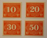 GG GENERALNA GUBERNIA - ZESTAW 4 ZNACZKÓW - CZYSTE