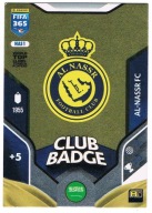 PANINI FIFA 365 2026 AL NASSR CLUB BADGE NAS1