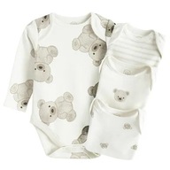 Cool Club Body dla chłopczyka z długim rękawem, Nowe, 4 szt., 98