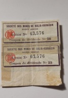 Obligacja Ścięte des Mines de Balia. 04504aź