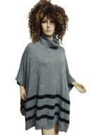 HOLLY & WHYTE ciepłe PONCZO Z GOLFEM na jesień