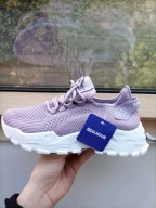 Buty damskie sportowe sneakersy 37,5 jasno-fioletowe lekkie
