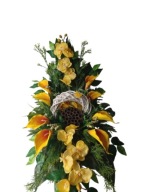 Stroik cmentarz duży storczyk kalia hortnesja żółty