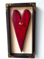 Serce dekoracyjne z drewna - „Dla kogoś bliskiego”