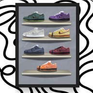 Plakat Nike Dunk "Lobster" (Czarna/Biała Ramka)