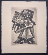 *KP* Feilhauer Henryk - Ex libris Ottmar Premstaller, C2, 1964