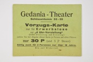 WM GDAŃSK GEDANIA BILET KARTA DO KINA RZADKOŚĆ