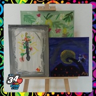 Trzy obrazy: Sally i Jack, Miecz, Egzotyczny ogród