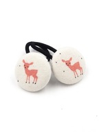 Momilio handmade Gumeczki do włosów Baby Animals jelonek pierwsze gumeczki