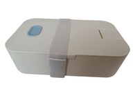 Pojemnik śniadaniówka lunchbox bambus bpa free sztućce przegródka