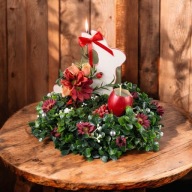 Stroik Wielkanocny z Zajączkiem Ręcznie Robiona Dekoracja Świąteczna