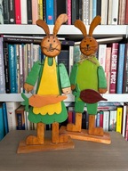 Dwa Zające Rzeźba Ludowa