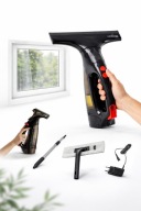 Myjka do szyb okien 25cm bez smug odsysanie wody zestaw mikrofibra do domu