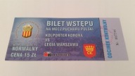 bilet KORONA Kielce - LEGIA Warszawa 30.09.2003