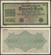 BNN - NIEMCY 1000 Marek 1922 # P76c # WM - X * 584634 # znak wodny F # VF