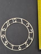 Element tarczy zegara – metalowy pierścień z cyframi średnioc 9 cm [125]