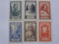 Francja - słynni Francuzi XV w - Mi. 765-70 **