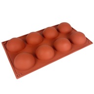 Forma silikonowa do monoporcji - półkule, 6 cm