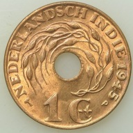 Holenderskie Indie Wschodnie - 1 cent 1945 P