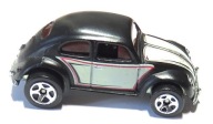 HW Volkswagen Beetle Black Satin A42 Metal Base - Metalowy Spód | 2009 VW