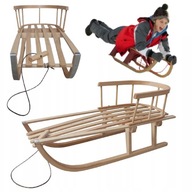 SANKI DREWNIANE KLASYCZNE TRWAŁE Z OPARCIEM NA ZJEŻDŻANIE POLSKA PRODUKCJA