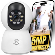 KAMERA IP 5MP ZOOM WEWNĘTRZNA OBROTOWA WIFI ALARM DETEKCJA FHD SMART