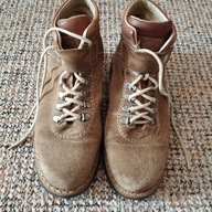 Botki damskie z naturalnego zamszu sznurowane w całości ze skóry r.38