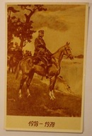 MARSZAŁEK JÓZEF PIŁSUDSKI 1918 - 1978 NA KASZTANCE, CIEKAWE ZDJĘCIE