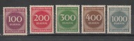 Niemcy inflacja Mi 268/73 zestaw 5 sztuk **czysty