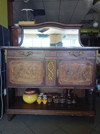 KABINET MAHONIOWY KOMODA EMPIR BOGATE INTARSE l.20