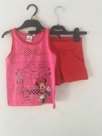 LINDEX--MINNIE-- KRÓTKIE SPODENKI+BLUZKA--- -4-5 L--110-- NOWE
