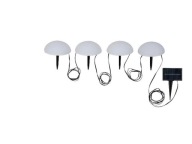 LAMPA SOLARNA KAMIENIE ŁAŃCUCH 4 SZT