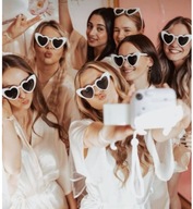 Okulary serca panieński wesele