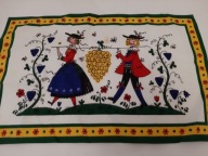 VINTAGE KILIM MAKATKA DO POWIESZENIA Austryjackie Folk Art