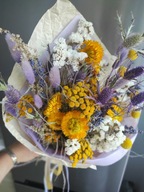 Bukiet słoneczny z suszonymi kwiatami