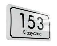 PODŚWIETLANY numer domu tabliczka adresowa na dom LED J+ budynku dom