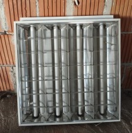 Używana Oprawa rastrowa Zestaw 4 szt + świetlówki