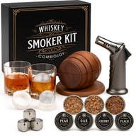 Zestaw do Wędzenia Palenia Whisky Smoker Kit z 6 Aromatami i Palnikiem