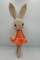 Królik Króliczek w sukience prezent maskotka przytulanka Handmd