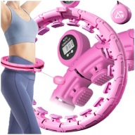 Hula hop z wypustkami 45 cm różowy