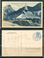 K19566)Niemcy:Hindelang, Hubertus-Kapelle im Hintersteinertal, wyslany 1947