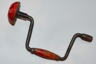 MAŁA ZABYTKOWA WIERTARKA RĘCZNA DŁ 18 cm